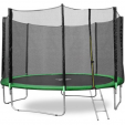 Превью картинка Батут Happy Jump PRO 12ft 374см с внешней сеткой и лестницей