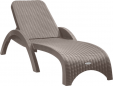 Превью картинка Шезлонг Ellastik Plast Rattan (серый)