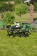 Превью картинка Комплект садовой мебели Ipae Progarden Camping SET018AN (антрацит)