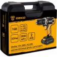 Превью картинка Аккумуляторная дрель-шуруповерт Deko Sharker 16V в кейсе 083-1108