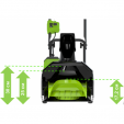 Превью картинка Снегоуборщик аккумуляторный Greenworks 40V G40ST40 (2603607UB)