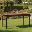Превью картинка Стол садовый Sundays Ф-183.01 1334x750x770 (орех)