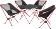 Превью картинка Комплект складной мебели Sundays ZC-CT005/ZC-CC012-1 (4шт, черный)