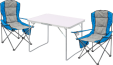 Превью картинка Комплект складной мебели Sundays ZC-CT004/ZC-CC008 (синий/серый)