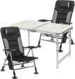 Превью картинка Комплект складной мебели Coyote Стол HYT003 50x80см + Кресло HYK001 (2шт, черный/серый)