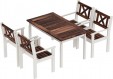 Превью картинка Комплект садовой мебели Sundays Ф-183 1/4 (орех/белый)