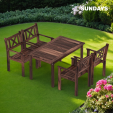 Превью картинка Комплект садовой мебели Sundays Ф-183 1/4 (орех)