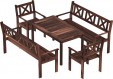 Превью картинка Комплект садовой мебели Sundays Ф-183 1/2/2 (орех)