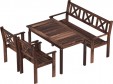 Превью картинка Комплект садовой мебели Sundays Ф-183 1/2/1 (орех)