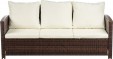 Превью картинка Комплект садовой мебели Sundays Madeira SFS 020 (темно-коричневый/бежевые подушки)
