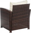 Превью картинка Комплект садовой мебели Sundays Madeira SFS 020 (темно-коричневый/бежевые подушки)