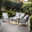Превью картинка Комплект садовой мебели Sundays LUC-X-A4-W0357 (серый)
