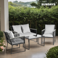 Превью картинка Комплект садовой мебели Sundays LUC-X-A4-W0357 (серый)