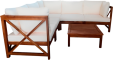 Превью картинка Комплект садовой мебели National Tree Company из акации TP6004.1.3 (2 предмета)