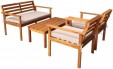 Превью картинка Комплект садовой мебели National Tree Company Из акации / TP6015.0.2 (4 предмета)