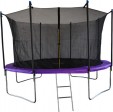Превью картинка Батут GoUP Elite 12FT (с сеткой и лестницей, фиолетовый)