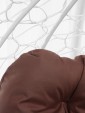 Превью картинка Кресло подвесное M-Group Для двоих / 11450105 (белый ротанг/коричневая подушка)