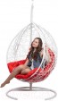 Превью картинка Кресло подвесное BiGarden Tropica White (красная подушка)