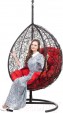 Превью картинка Кресло подвесное BiGarden Tropica Black (красная подушка)