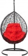 Превью картинка Кресло подвесное BiGarden Tropica Black (красная подушка)