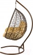 Превью картинка Кресло подвесное BiGarden Gemini Brown (двойной, бежевая подушка)