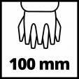 Превью картинка Кусторез аккумуляторный Einhell GE-CG 18/100 Li-Solo