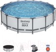 Превью картинка Каркасный бассейн Bestway Steel Pro MAX 5612Z (488x122, с фильтр-насосом и лестницей)