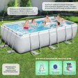 Превью картинка Каркасный бассейн Bestway Power Steel 56456 (412x201x122, с фильтр-насосом)