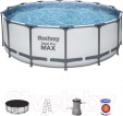 Превью картинка Каркасный бассейн Bestway Steel Pro Max 5612X (427x122, с фильтр-насосом и лестницей)