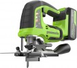 Превью картинка Электролобзик Greenworks GD24JS120 бесщеточный 24V / 3601407CUB (с АКБ 4Ач и ЗУ)