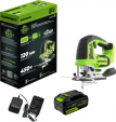 Превью картинка Электролобзик Greenworks GD24JS120 бесщеточный 24V / 3601407CUB (с АКБ 4Ач и ЗУ)
