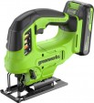Превью картинка Электролобзик Greenworks GD24JS90 бесщеточный 24V / 3601707CUA (с АКБ 2Ач и ЗУ)