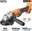 Превью картинка Угловая шлифовальная машина AEG Powertools BEWS18-125X2-0 (4935498182)
