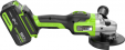 Превью картинка Угловая шлифовальная машина Greenworks GD24AG бесщеточная 24V / 3200207CUG (с АКБ 5Ач и ЗУ)
