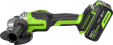 Превью картинка Угловая шлифовальная машина Greenworks GD24AG бесщеточная 24V / 3200207CUG (с АКБ 5Ач и ЗУ)