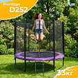 Превью картинка Батут GoUP Prestige-D252/8FT (с сеткой и лестницей, фиолетовый)
