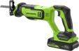 Превью картинка Сабельная пила Greenworks GPT-BLRS-1 бесщеточная 24V / 1200607CUA (с АКБ 2Ач и ЗУ)