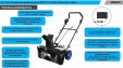 Превью картинка Снегоуборщик аккумуляторный Deko ST41 085-4445 (с 2-мя АКБ)