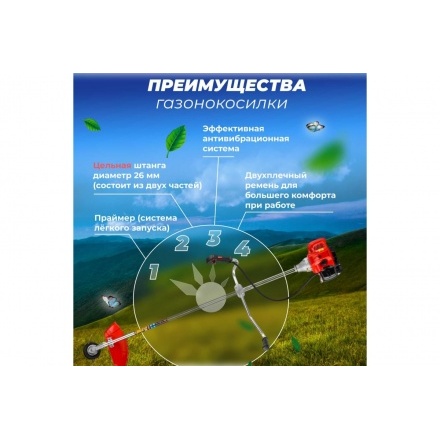 Мотокоса бензиновая ECO GTP-215 Power Мотокоса бензиновая ECO GTP-215 Power