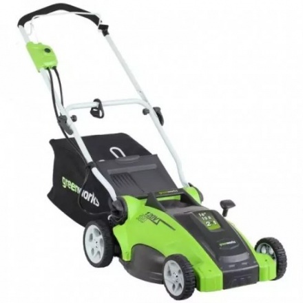 Газонокосилка электрическая Greenworks GLM1241 Газонокосилка электрическая Greenworks GLM1241