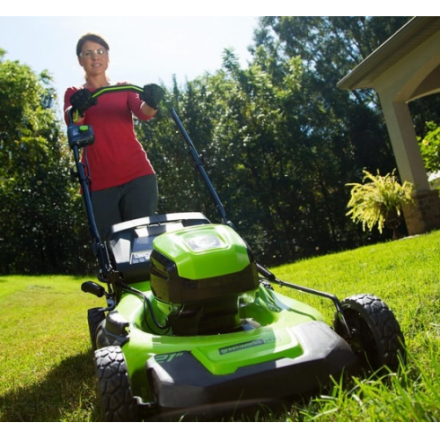 Газонокосилка аккумуляторная Greenworks GD60LM46HP (2502807) Газонокосилка аккумуляторная Greenworks GD60LM46HP (2502807)