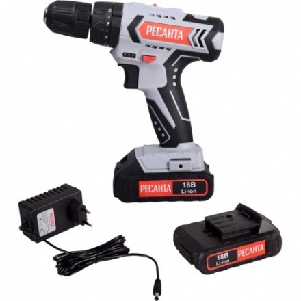 Дрель-шуруповерт аккумуляторная Ресанта ДА-18-2ЛК-У Дрель-шуруповерт аккумуляторная Ресанта ДА-18-2ЛК-У