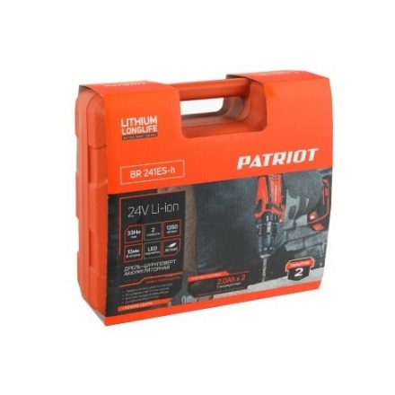 Дрель-шуруповерт аккумуляторная PATRIOT BR 241ES-H Дрель-шуруповерт аккумуляторная PATRIOT BR 241ES-H