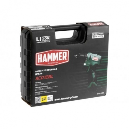 Дрель-шуруповерт аккумуляторная Hammer ACD12BL Дрель-шуруповерт аккумуляторная Hammer ACD12BL