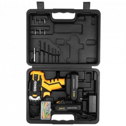 Дрель-шуруповерт аккумуляторная Deko Banger 20V (080-1005) Дрель-шуруповерт аккумуляторная Deko Banger 20V (080-1005)