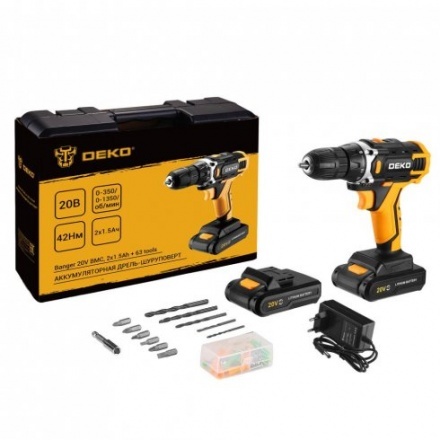Дрель-шуруповерт аккумуляторная Deko Banger 20V (080-1005) Дрель-шуруповерт аккумуляторная Deko Banger 20V (080-1005)