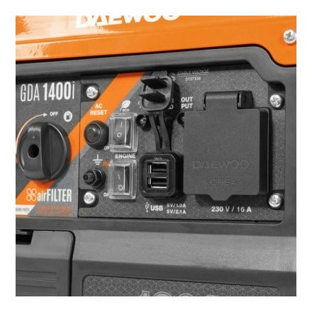 Генератор бензиновый инверторный DAEWOO GDA 1400i Генератор бензиновый инверторный DAEWOO GDA 1400i