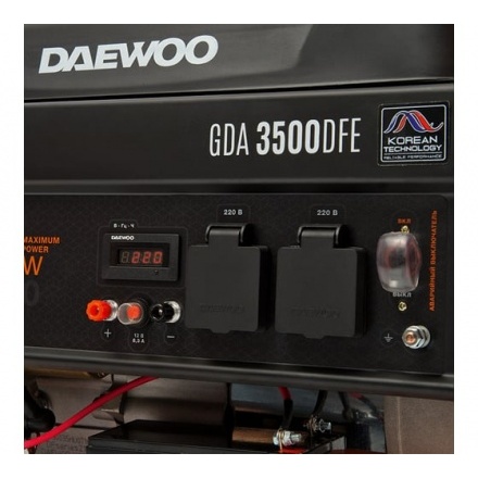 Генератор бензиновый DAEWOO GDA 3500 DFE (газовый) Генератор бензиновый DAEWOO GDA 3500 DFE (газовый)