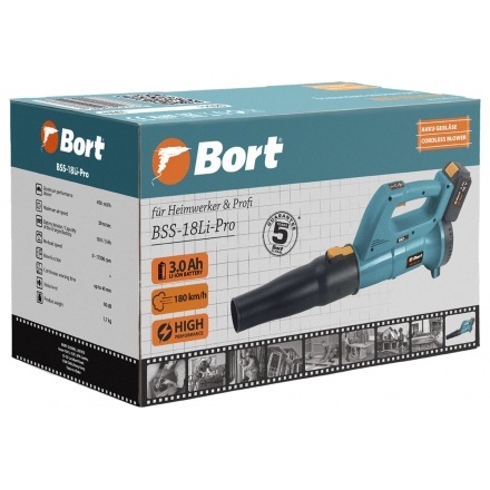 Воздуходувка аккумуляторная Bort BSS-18Li-Pro Воздуходувка аккумуляторная Bort BSS-18Li-Pro