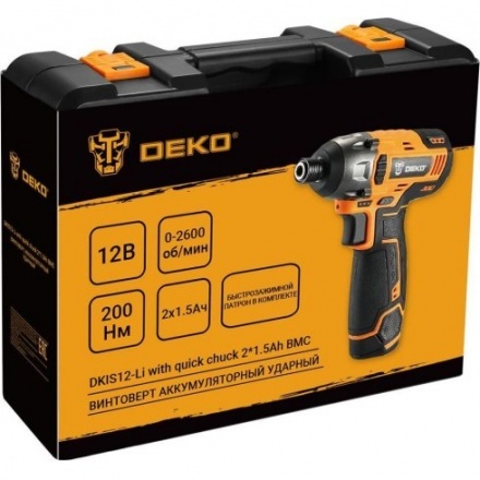 Аккумуляторный шуруповерт Deko DKIS12-Li Аккумуляторный шуруповерт Deko DKIS12-Li